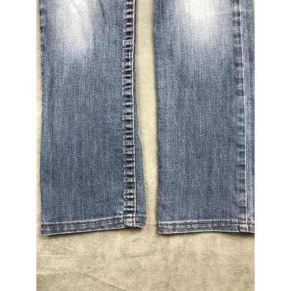 True Religion Jeans Womens 29 Low Rise Straight Light Wash Y2K - Picture 9 of 9